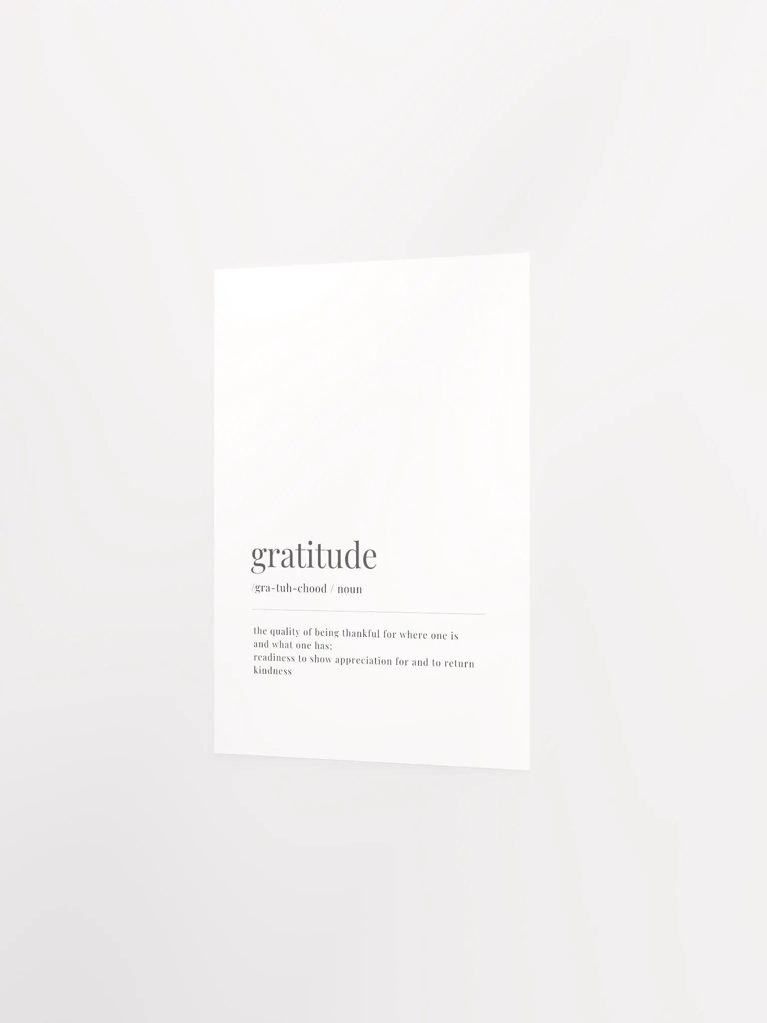 Gratitude Definition Poster Print product image (10)