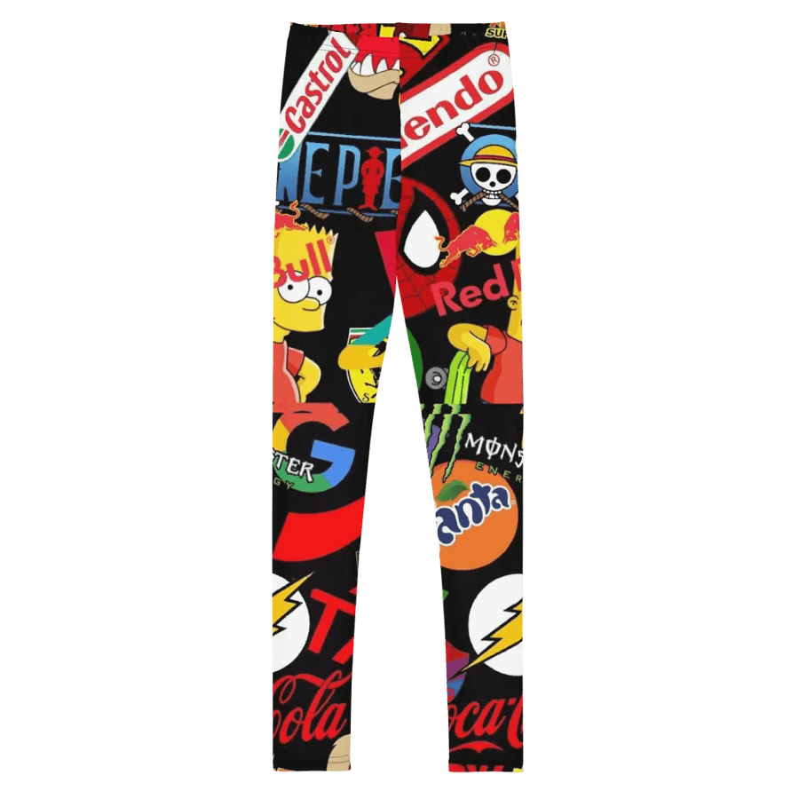 Kids Leggings – Famous Brands Print for Trendy & Stylish Look product image (2)