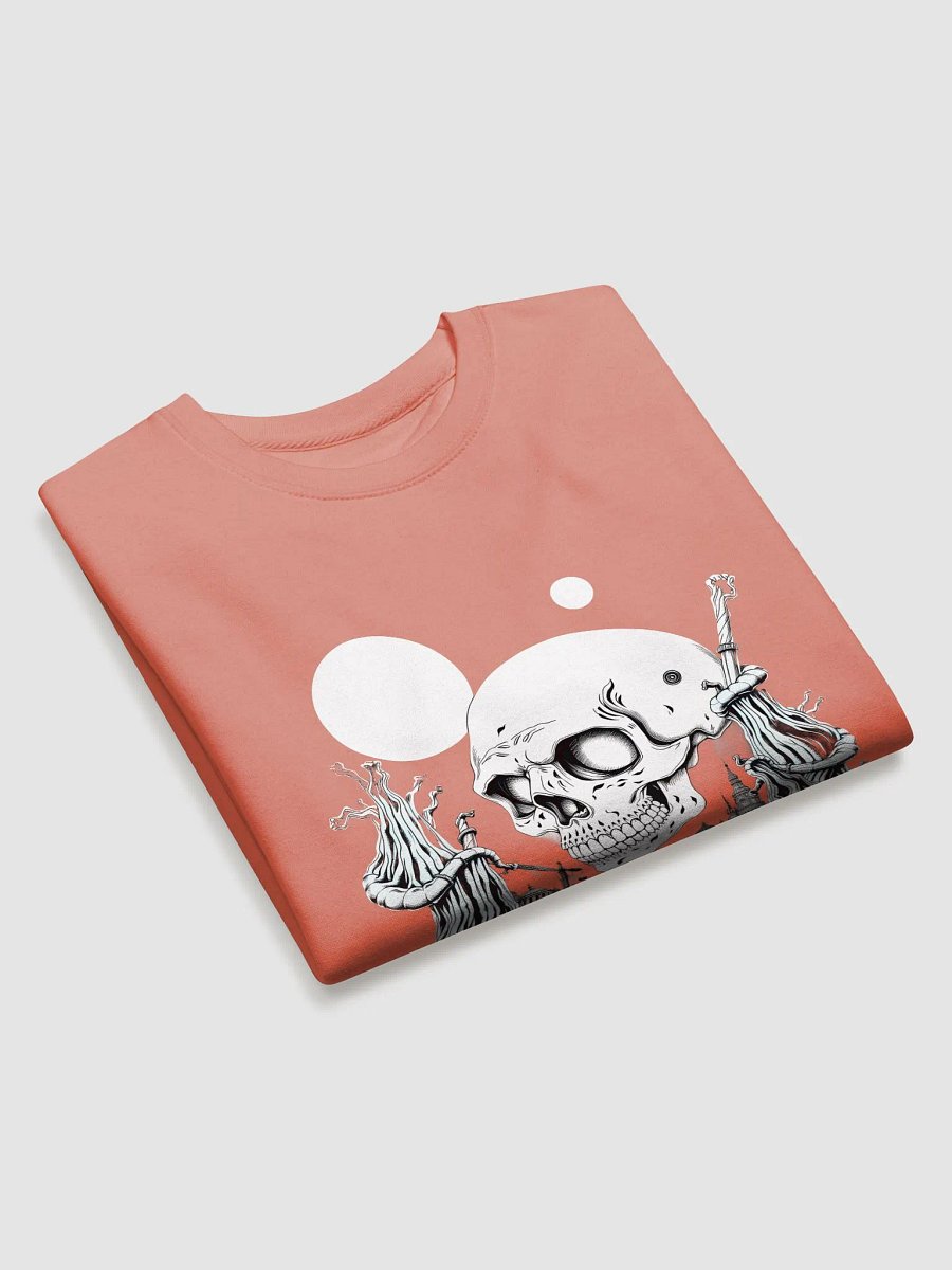 Monochrome Skull Cityscape Sweatshirt product image (3)