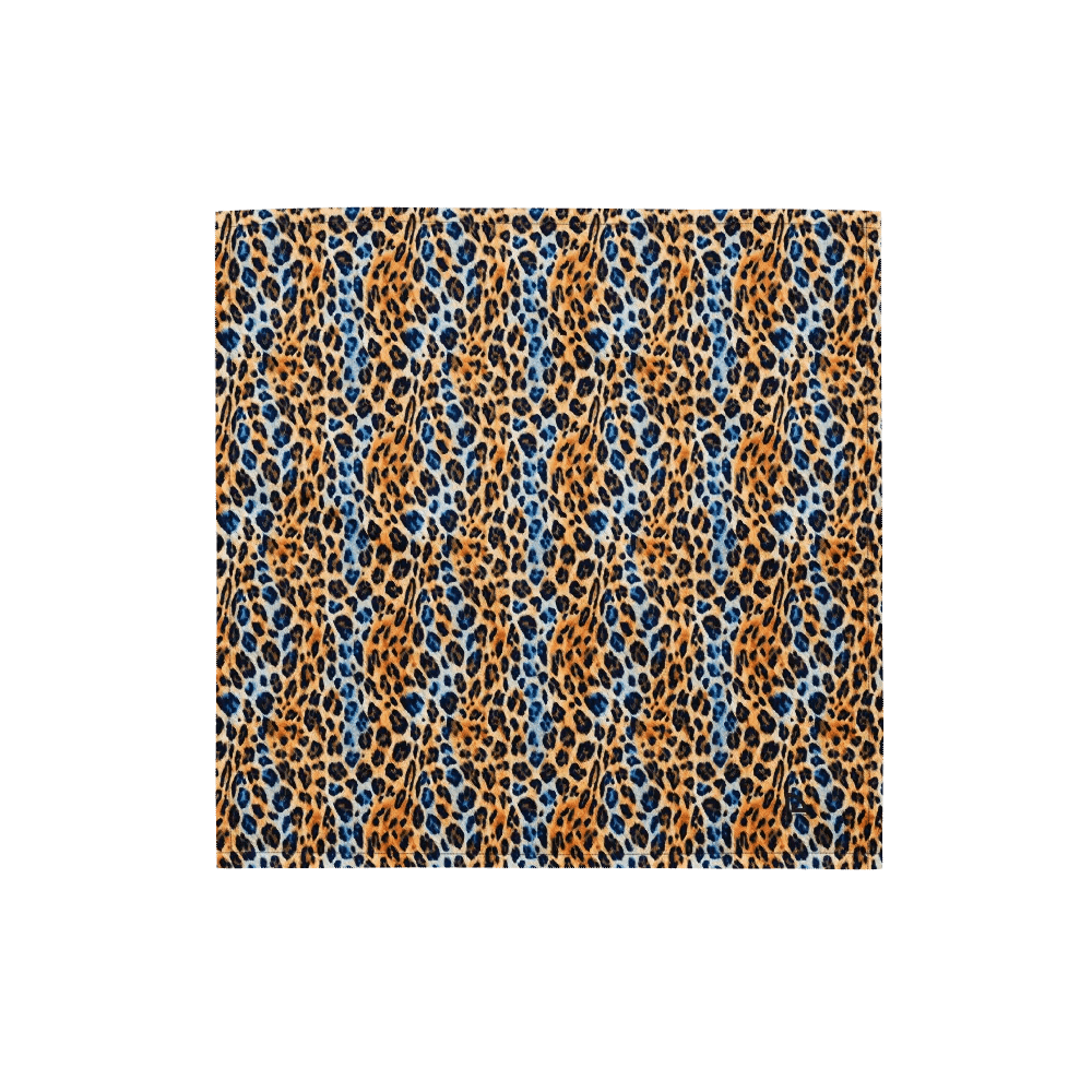 Blue Brown Leopard Bandana product image (1)