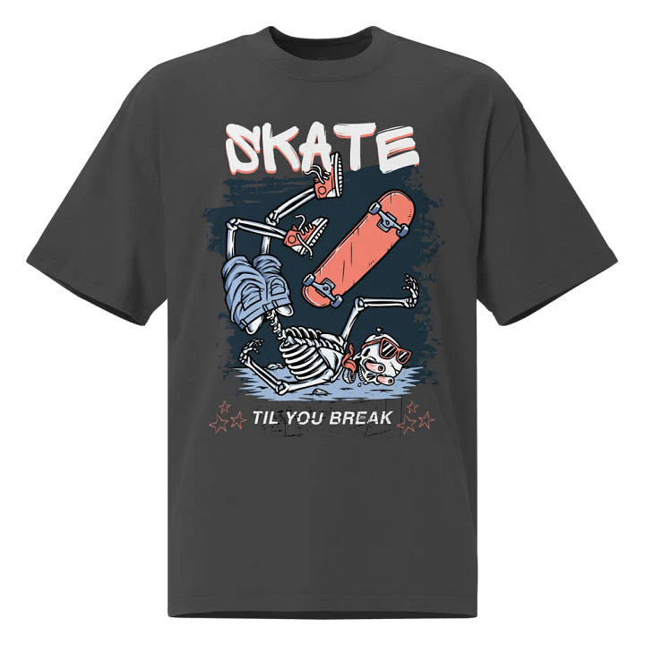 Skate til you break oversized tee product image (1)