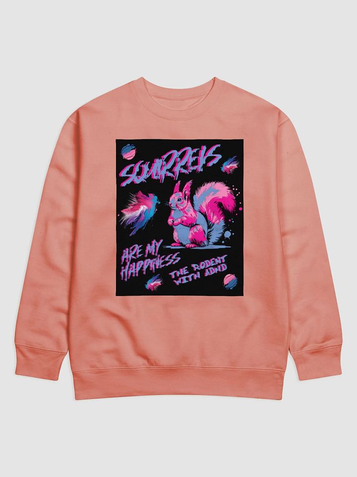 SQUIRRELS ARE MY HAPPINESS CREWNECK SWEATSHIRT product image (1)