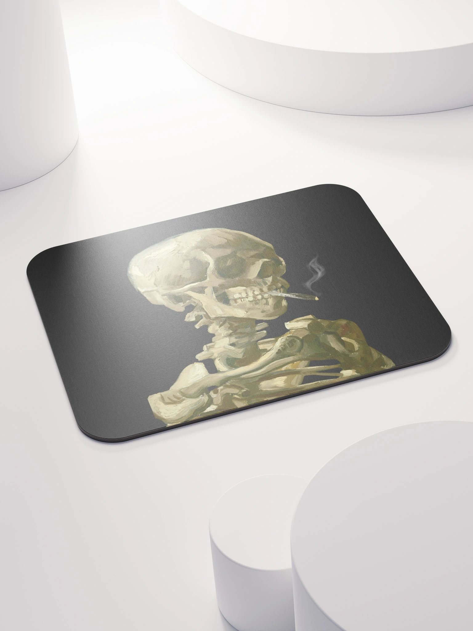 Smoking Skeleton Mouse Pad product image (4)