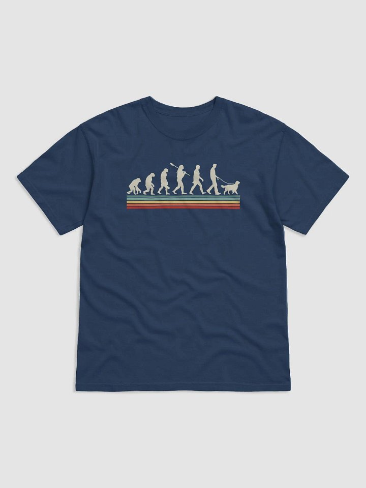 The Evolution of a Dog Lover T-Shirt with a Golden Retriever | Funny Retro T-Shirt for Golden Retriever Paw-rents product image (1)