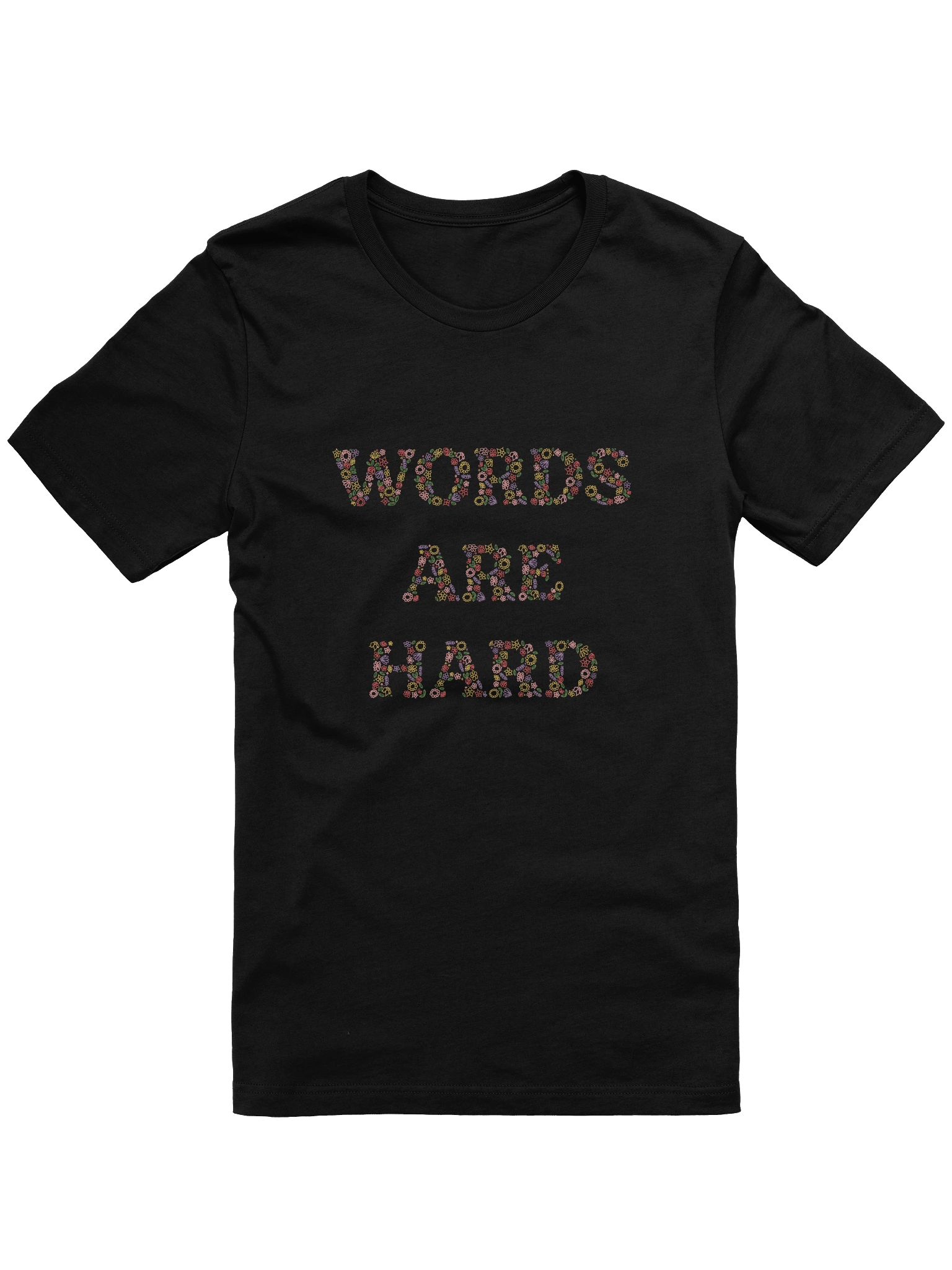 Words Are Hard Floral Tee product image (3)