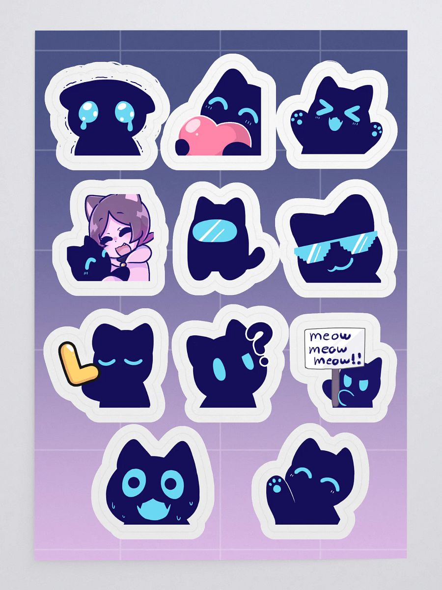 Meow Meow Emote Stickers product image (3)