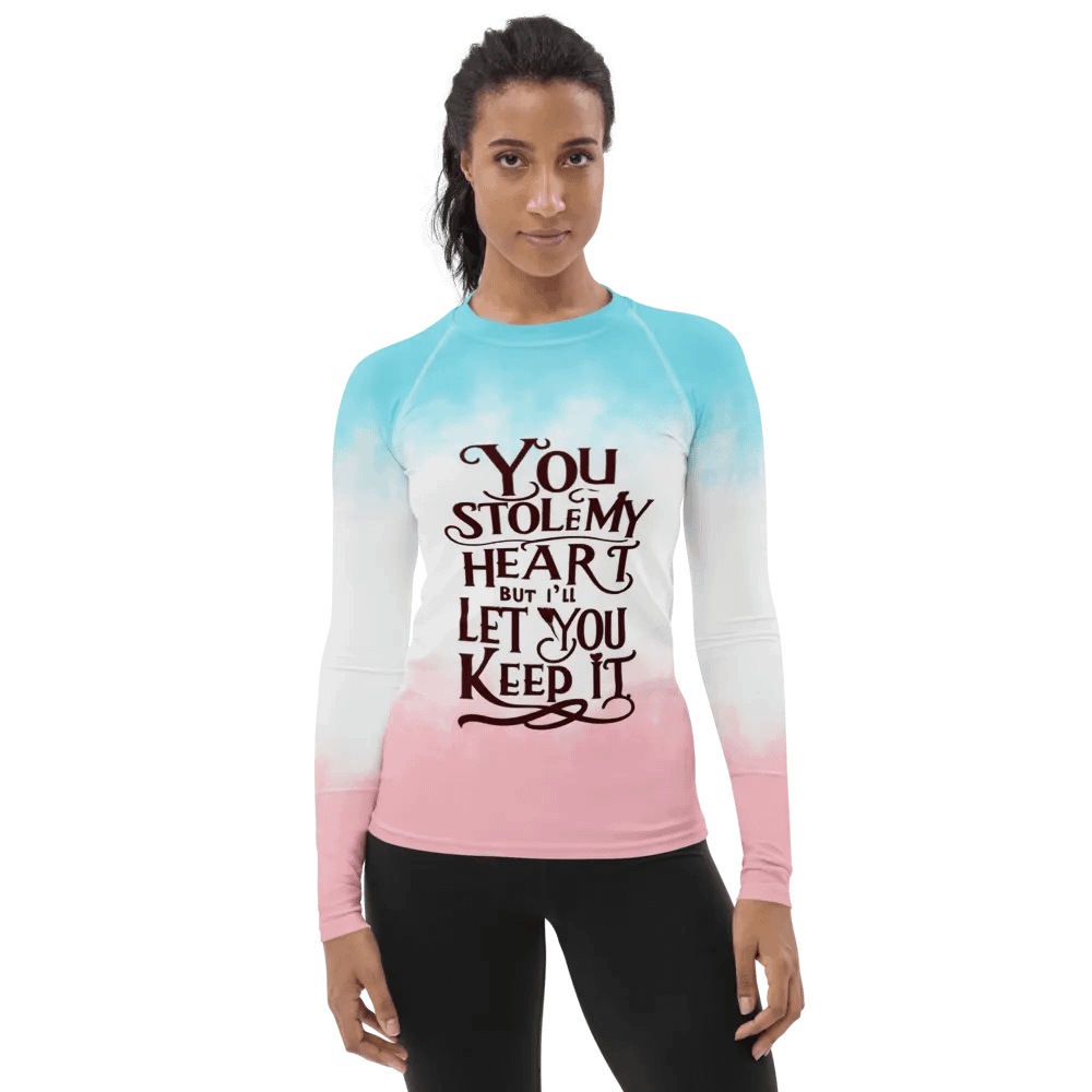 Valentine All-Over Print Women's Rash Guard product image (1)
