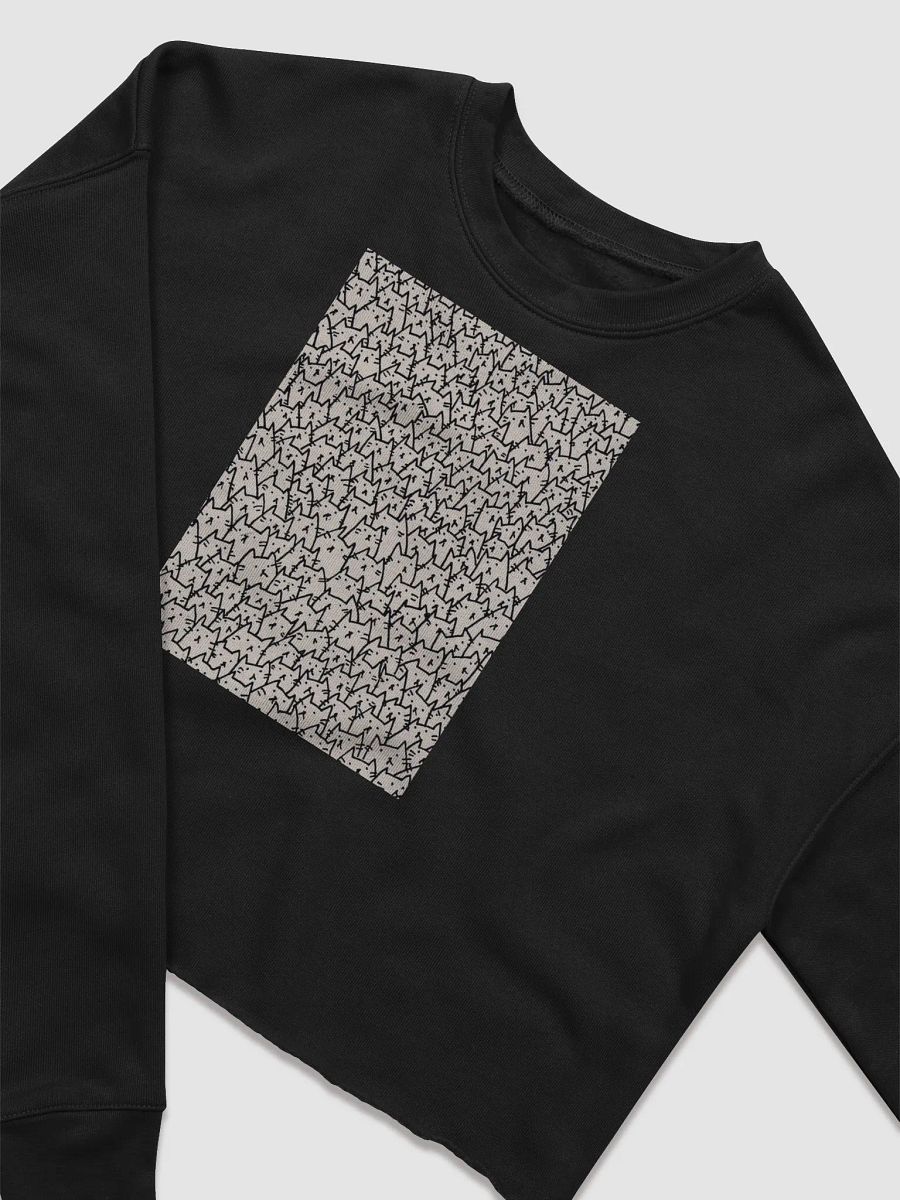 Whiskered Cats Patern Crop Sweatshirt product image (11)