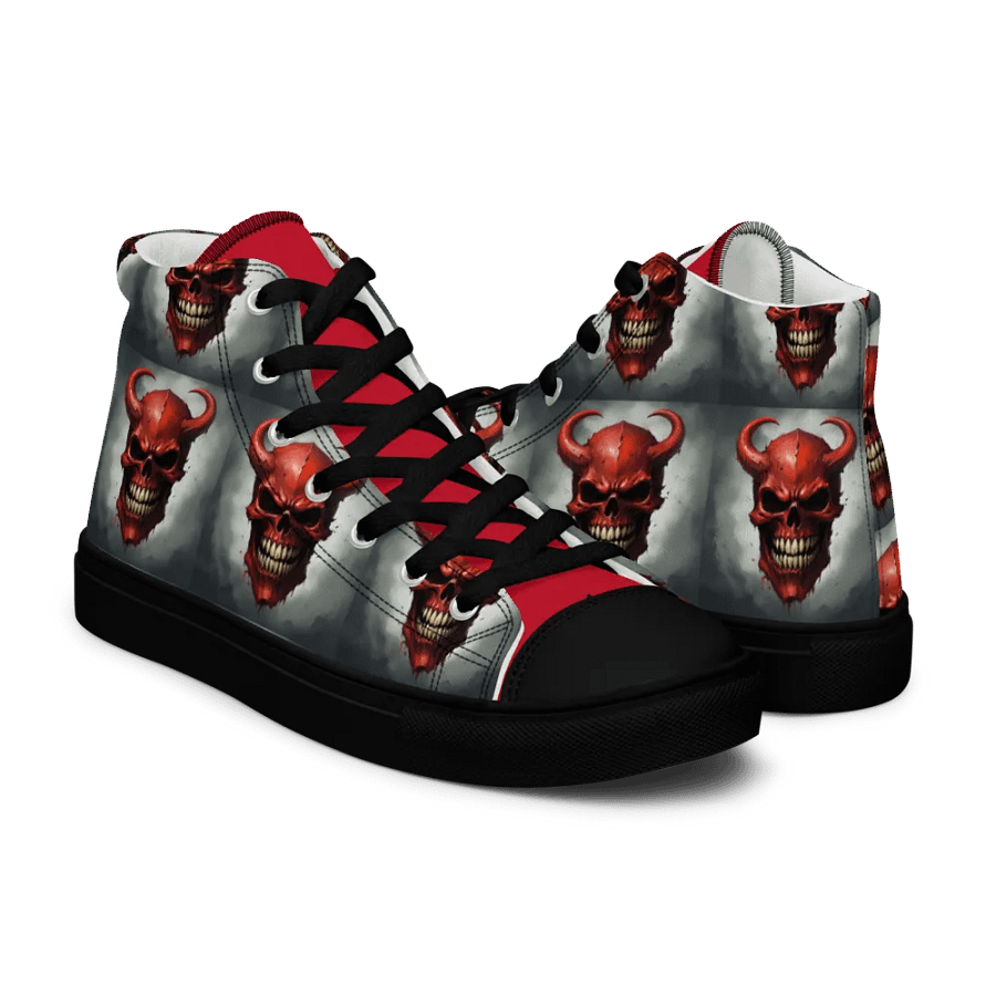Red Demon Skull Men's High Tops product image (11)