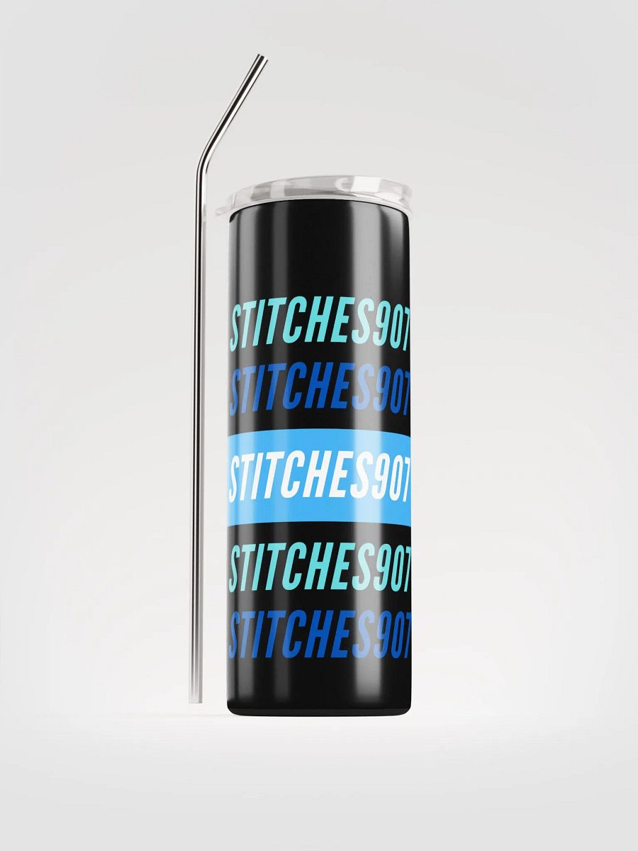 Blue stitches tumbler product image (2)