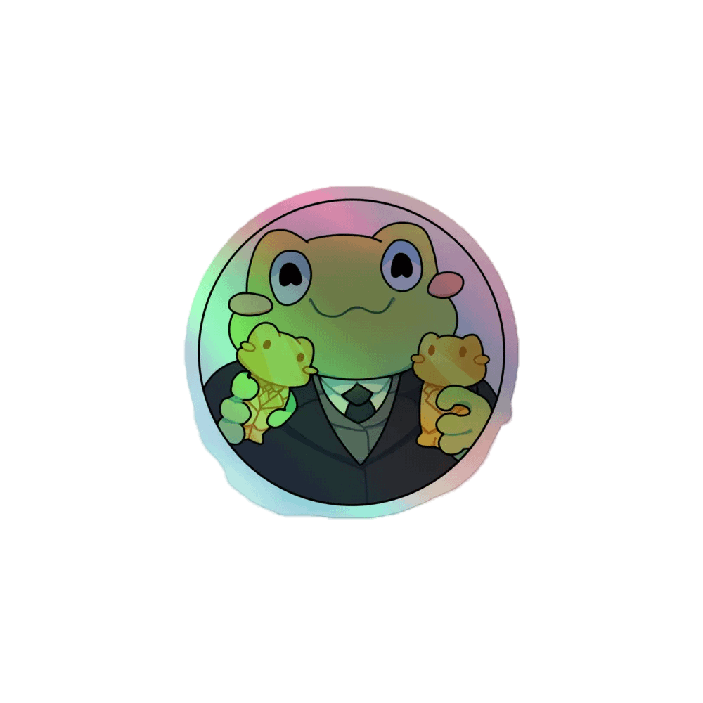 Croakitoad Croaki Awards Holographic Sticker product image (1)