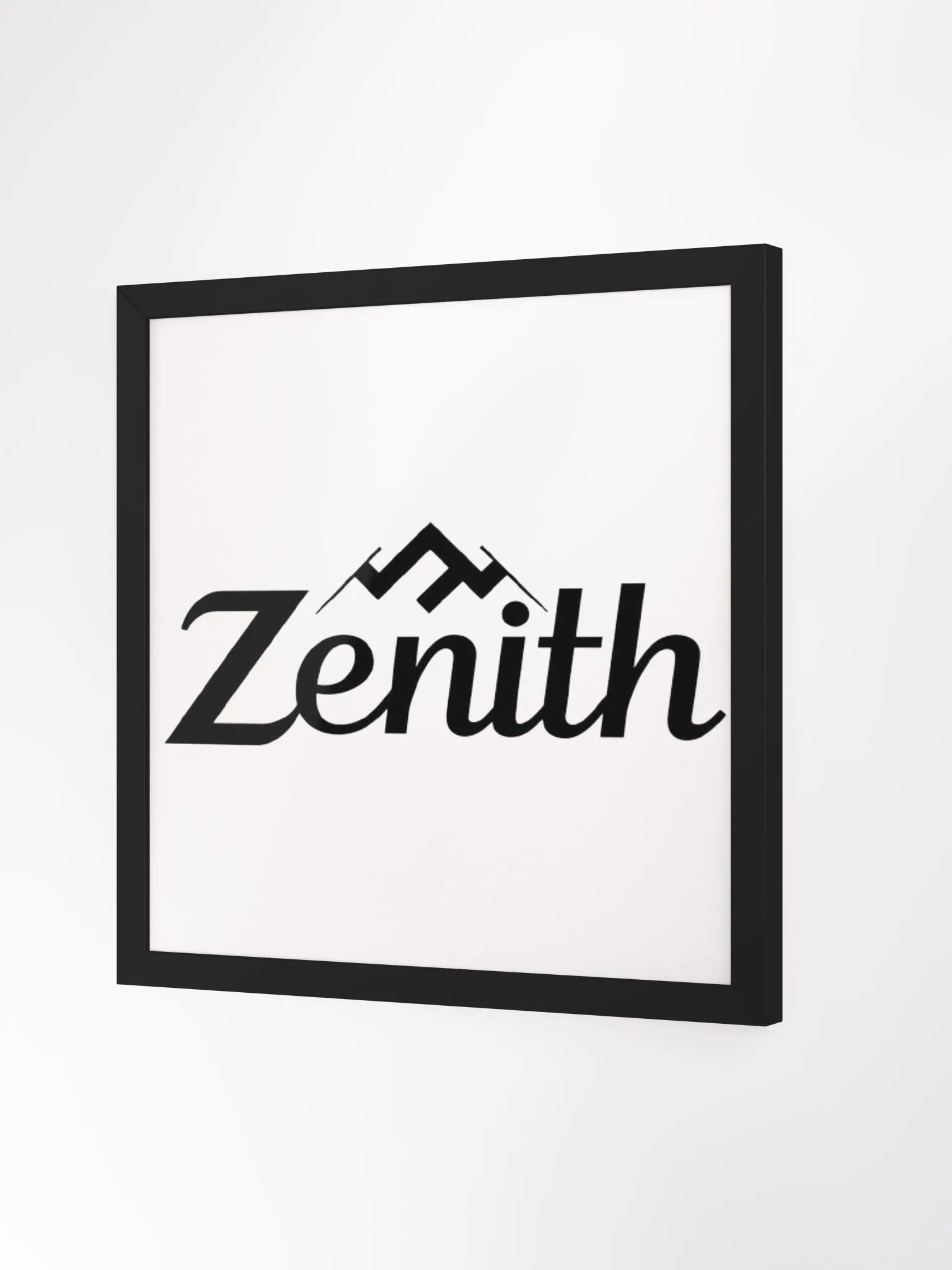 Zenith Framed Matte Poster - Minimalist Mountain Peak Design product image (2)