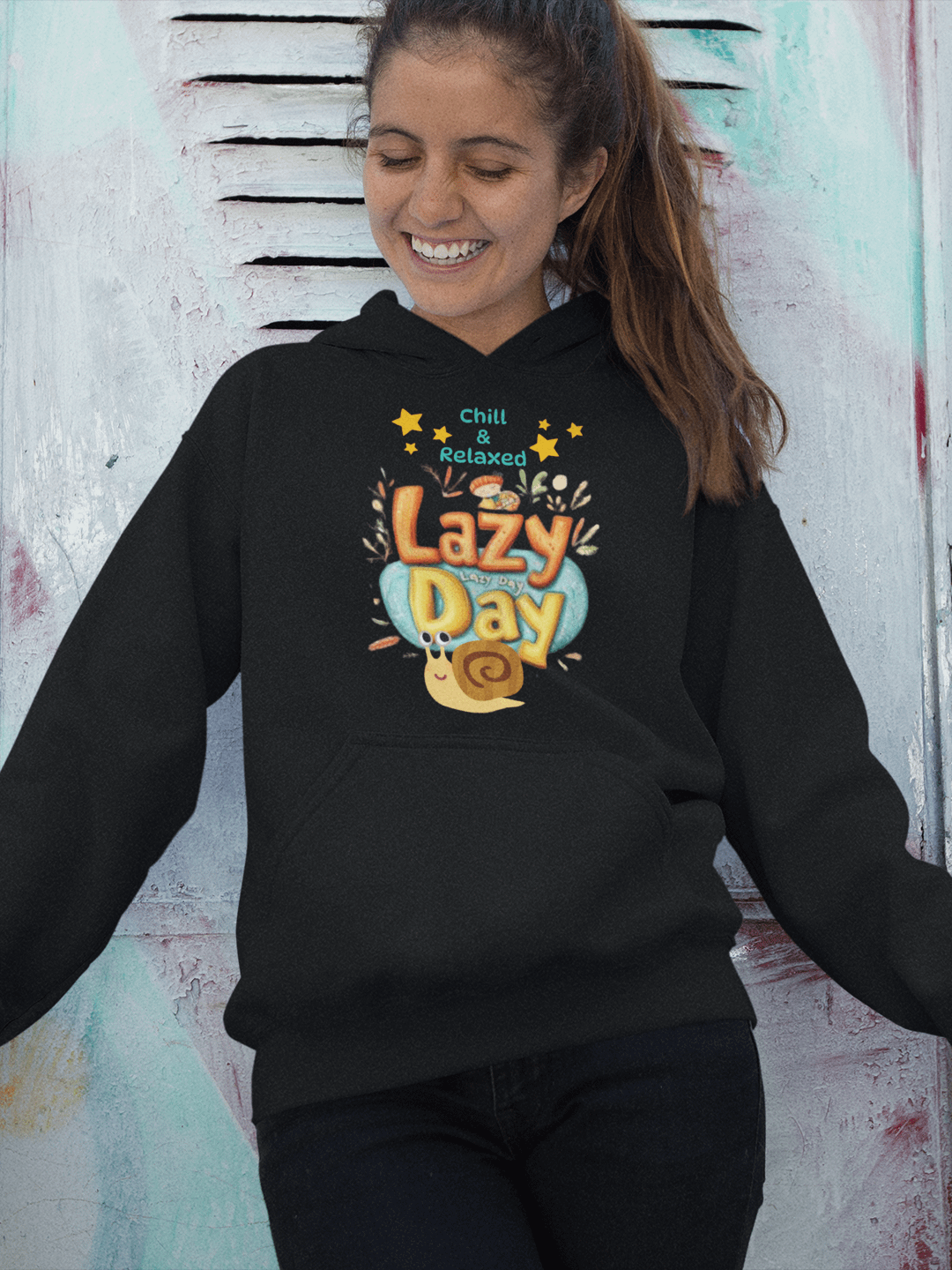 Lazy day Lane 7 pullover hoodie product image (1)