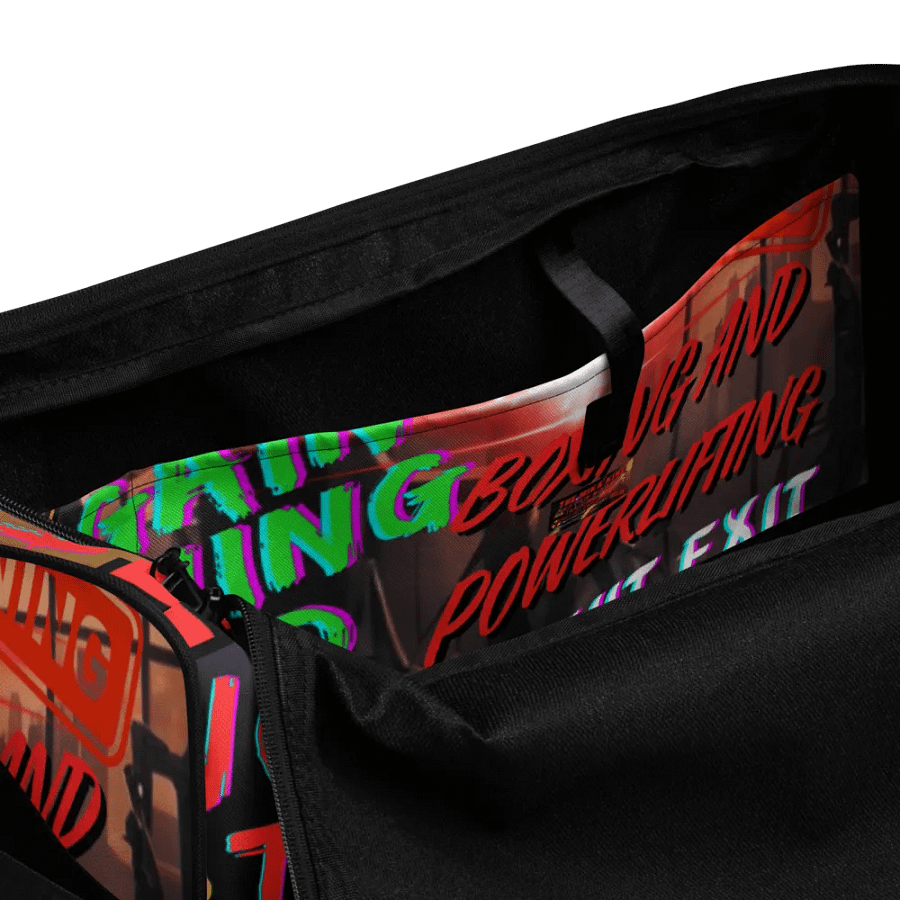 Bolsa de lona macuto sport para gimnasio deportes fitness boxeo By The Mika King Wear No Pain No Gain Training Hard Serie. product image (4)