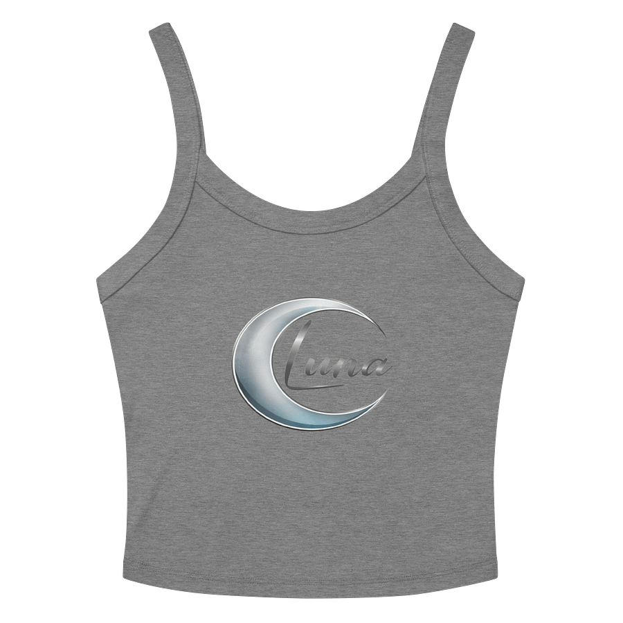 Women’s Luna Micro-Rib Tank Top – Stretch Fit Mid-Length Vest in Athletic Heather & More product image (3)
