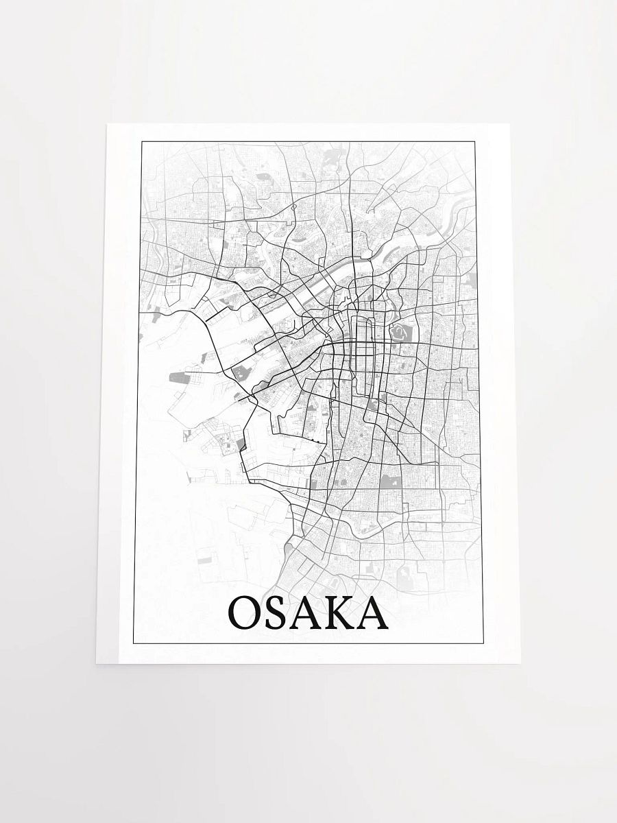 Osaka, Japan , city map print product image (18)