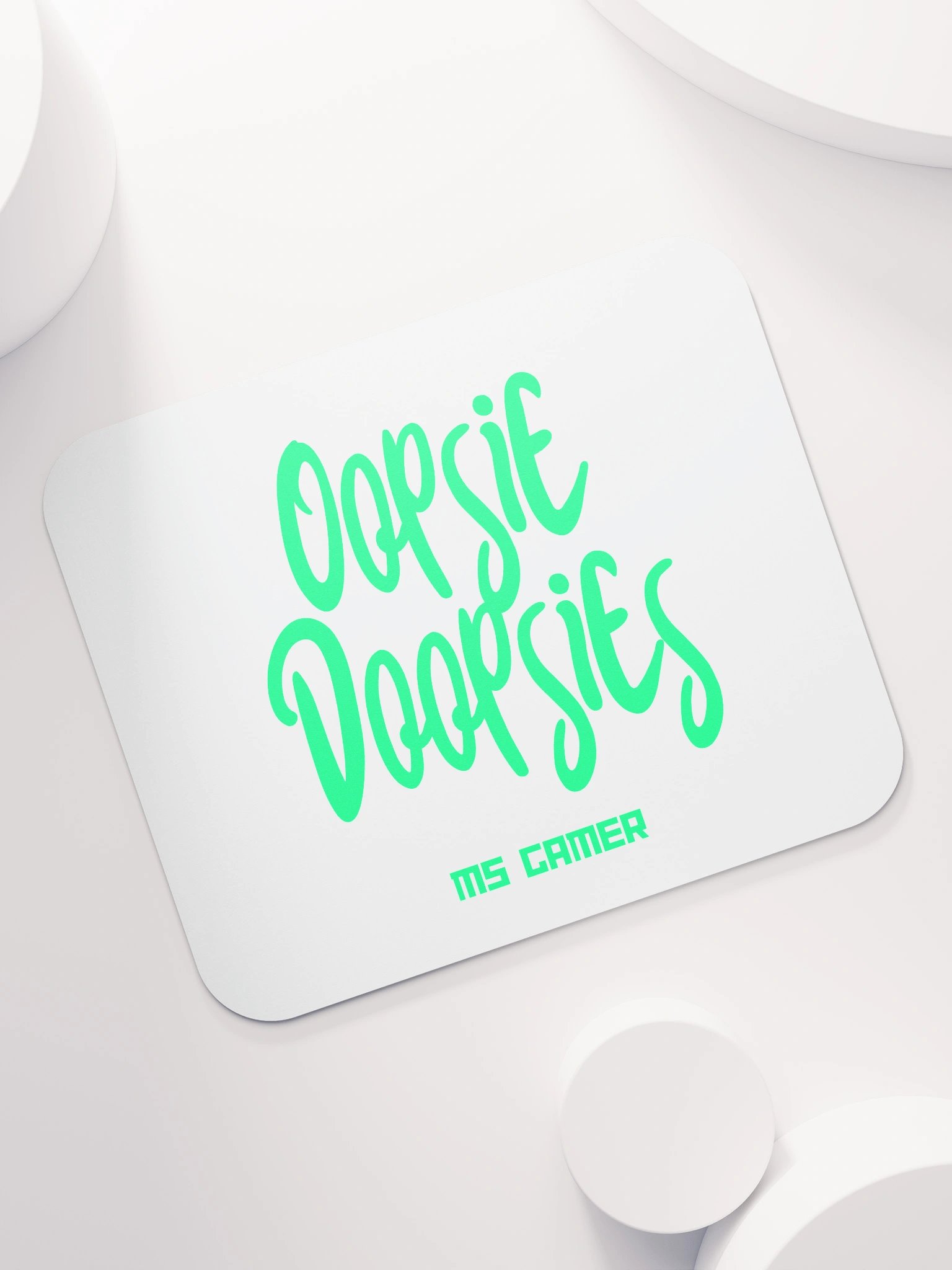 Ms Gamer Oopsie Doopsie Mouse Pad - White product image (7)