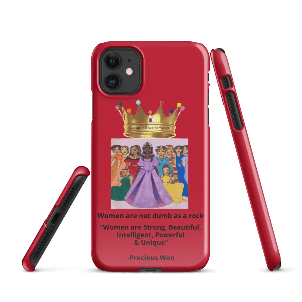 Queendom Beautiful Women iPhone® Snap Case (Queens-Red) product image (3)
