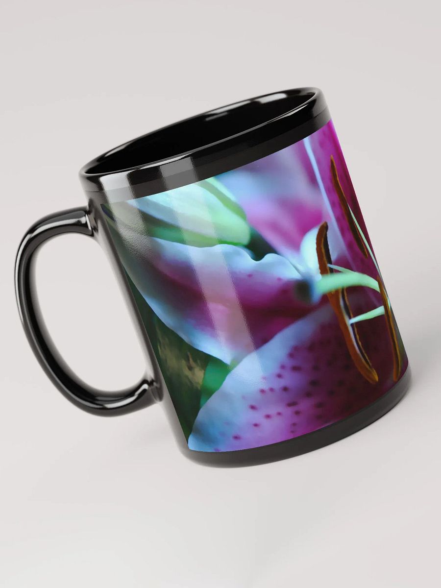 Flowers 32 Black Coffee Mug product image (4)