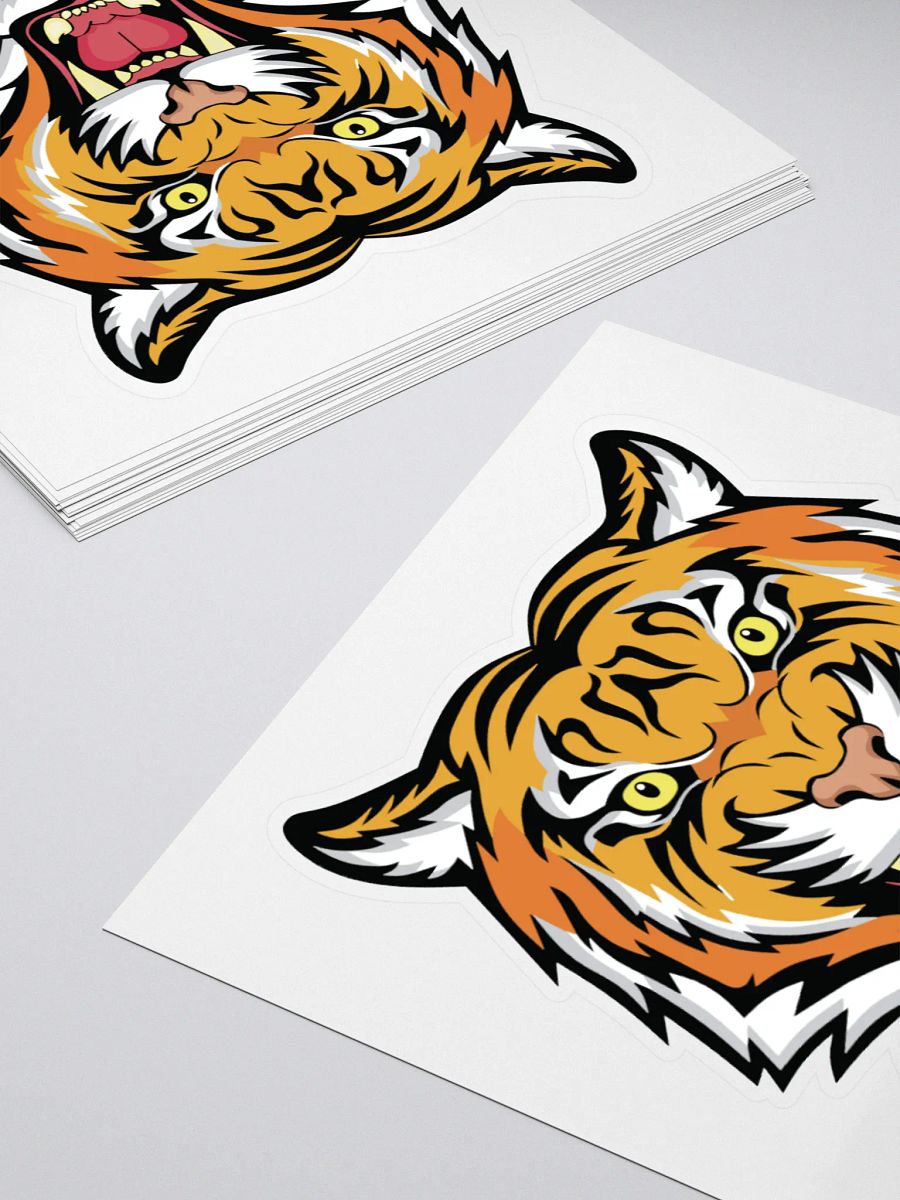 Fierce Tiger Kiss Cut Stickers product image (4)