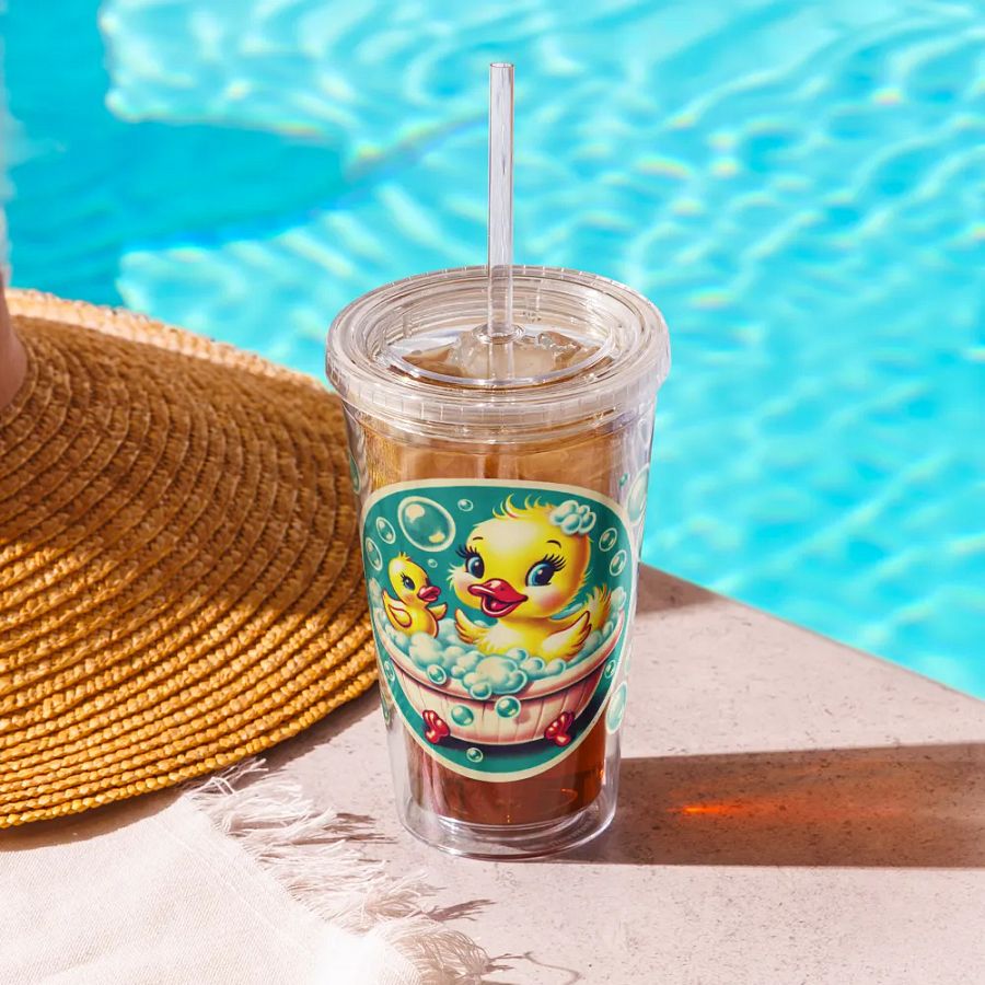 Ducky in a Bubble Bath Double Wall Tumbler product image (10)
