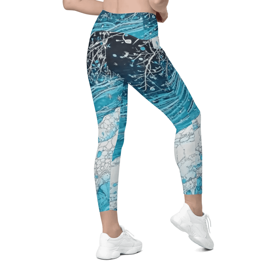 Winter Frost, Crossover Leggings with Pockets product image (8)