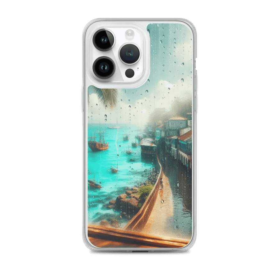 Tropical Serenity iPhone® MagSafe® Clear Case | AI Design product image (2)