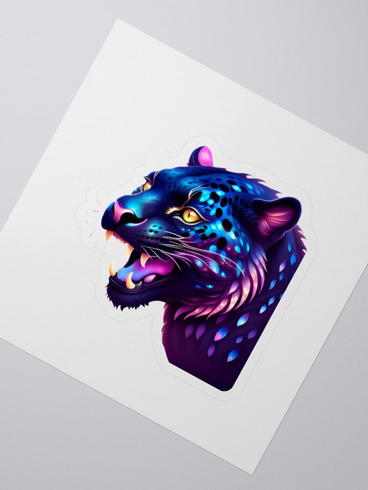 Neon Panther Kiss Cut Stickers product image (2)
