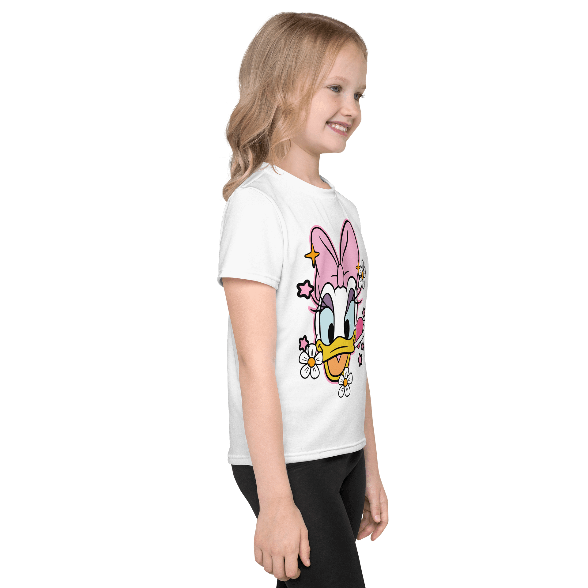 Kids Crew Neck T-Shirt Valentine Shirt Retro Mouse product image (3)