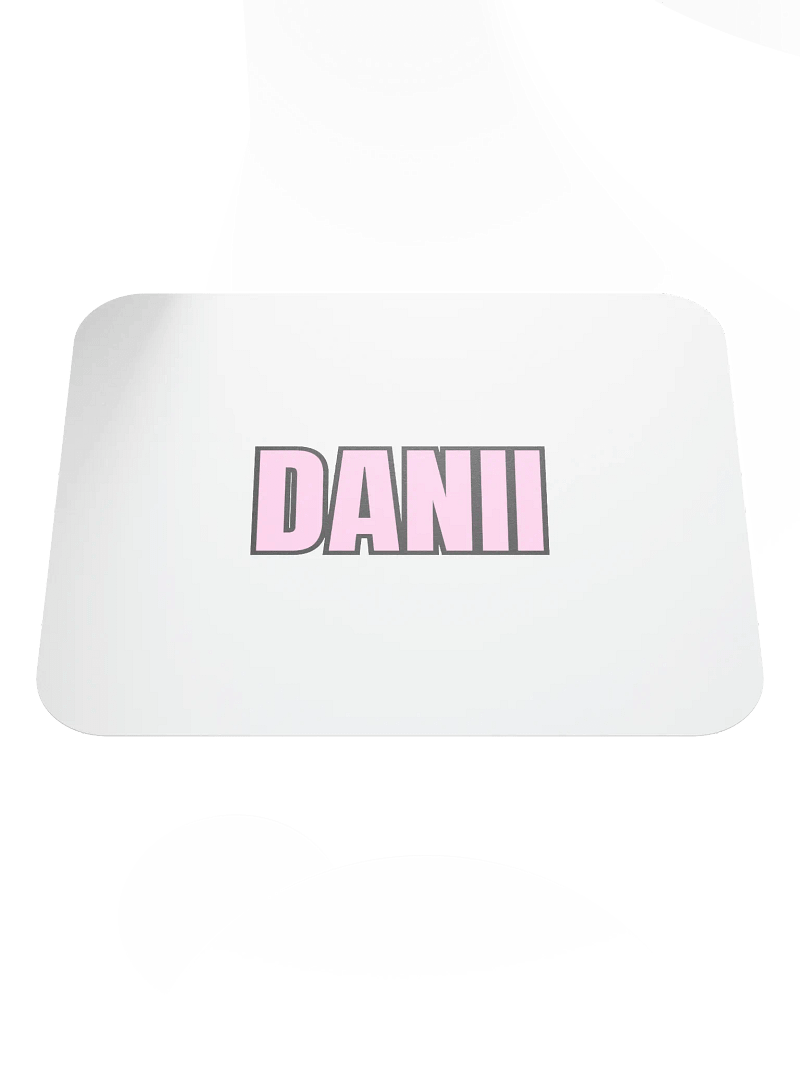 DANII PINK BLACK MOUSE PAD