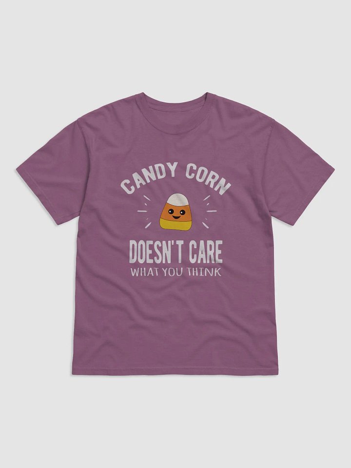 Candy Corn Doesn't Care What You Think, Comfort Colors Tee, Dark product image (1)