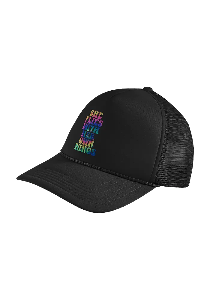 She Flies Tie Dye Foam Trucker Hat product image (2)