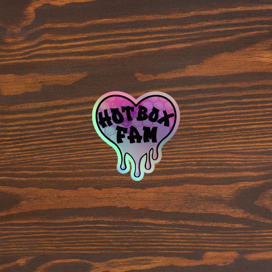 HOT BOX FAM PINK HONEY COMB LOGO STICKER product image (5)