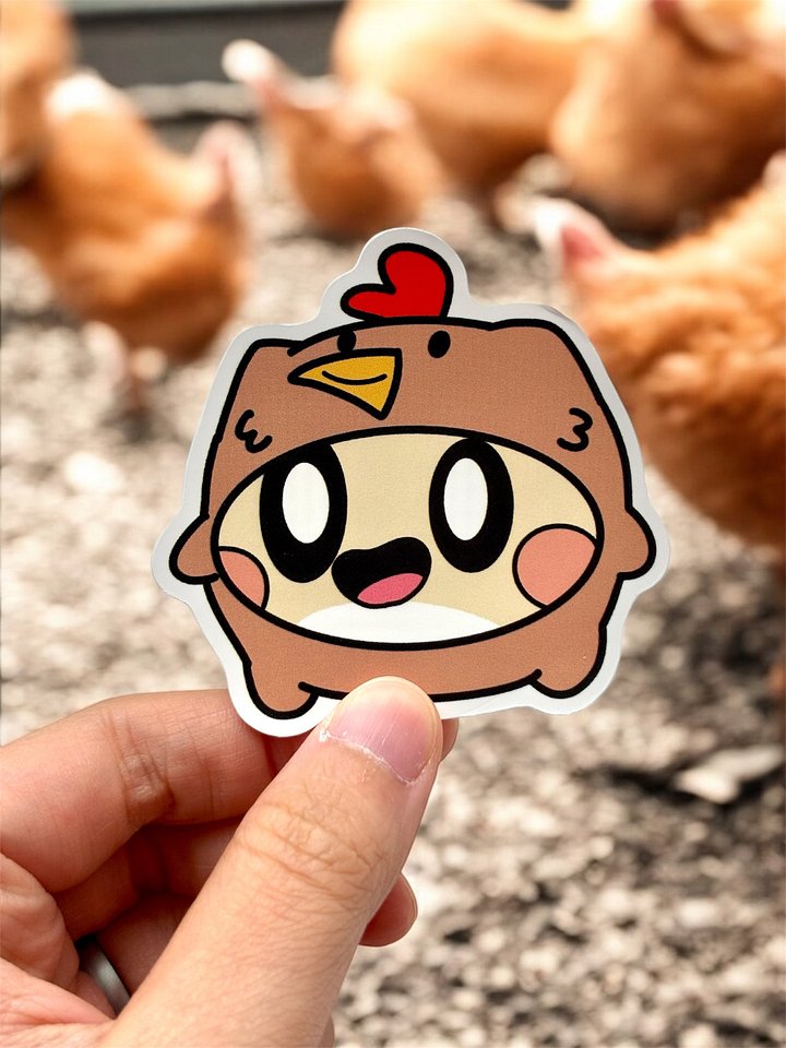 Chicken Waterproof Vinyl Stickers product image (1)