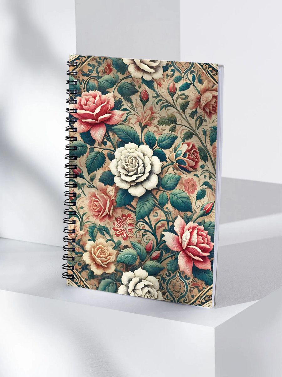 Royal Floral Spiral Notebook product image (4)