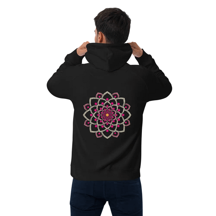 Simple Pink Mandala Unisex Eco Hoodie product image (1)
