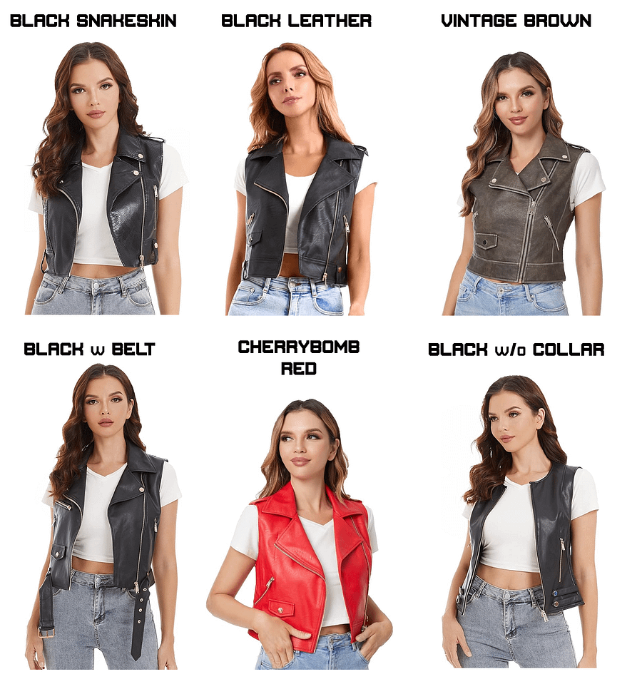 Crop-Top Rocker Vest [LADIES] product image (65)