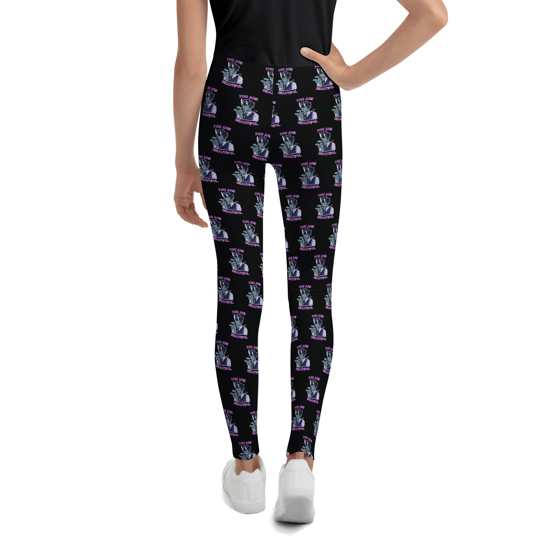 You Are Beautiful Youth Leggings product image (3)