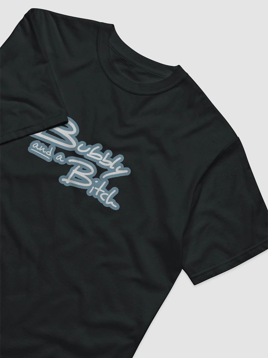 Bubbly and a B*tch (lined design, #709AAF) unisex eco tee product image (3)