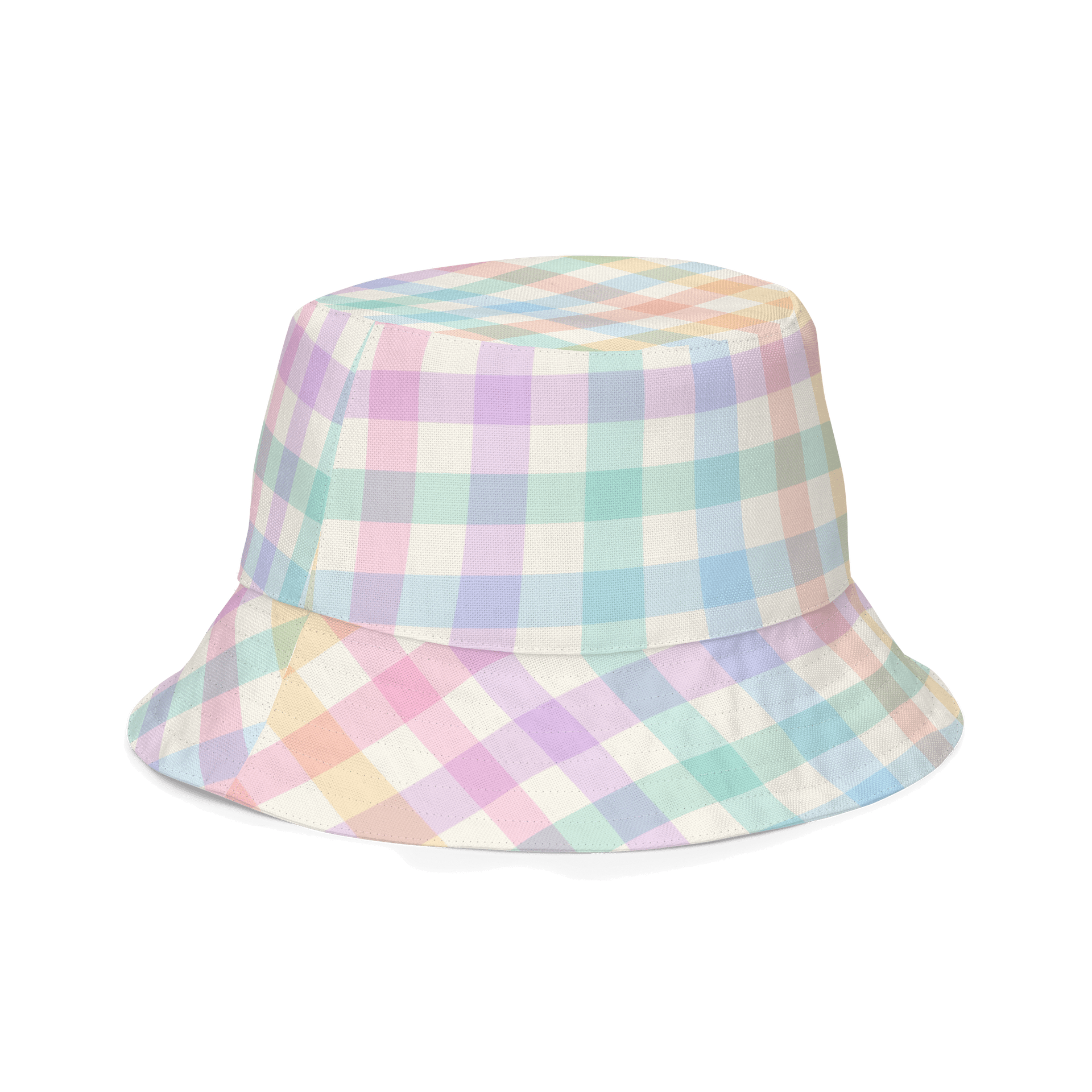 FUN Pastel Gingham Reversible Bucket Hat product image (4)