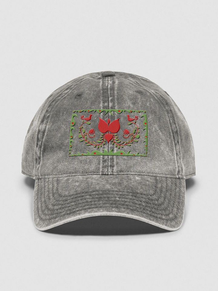 Hungarian Floral Red Birds Dad Hat product image (1)