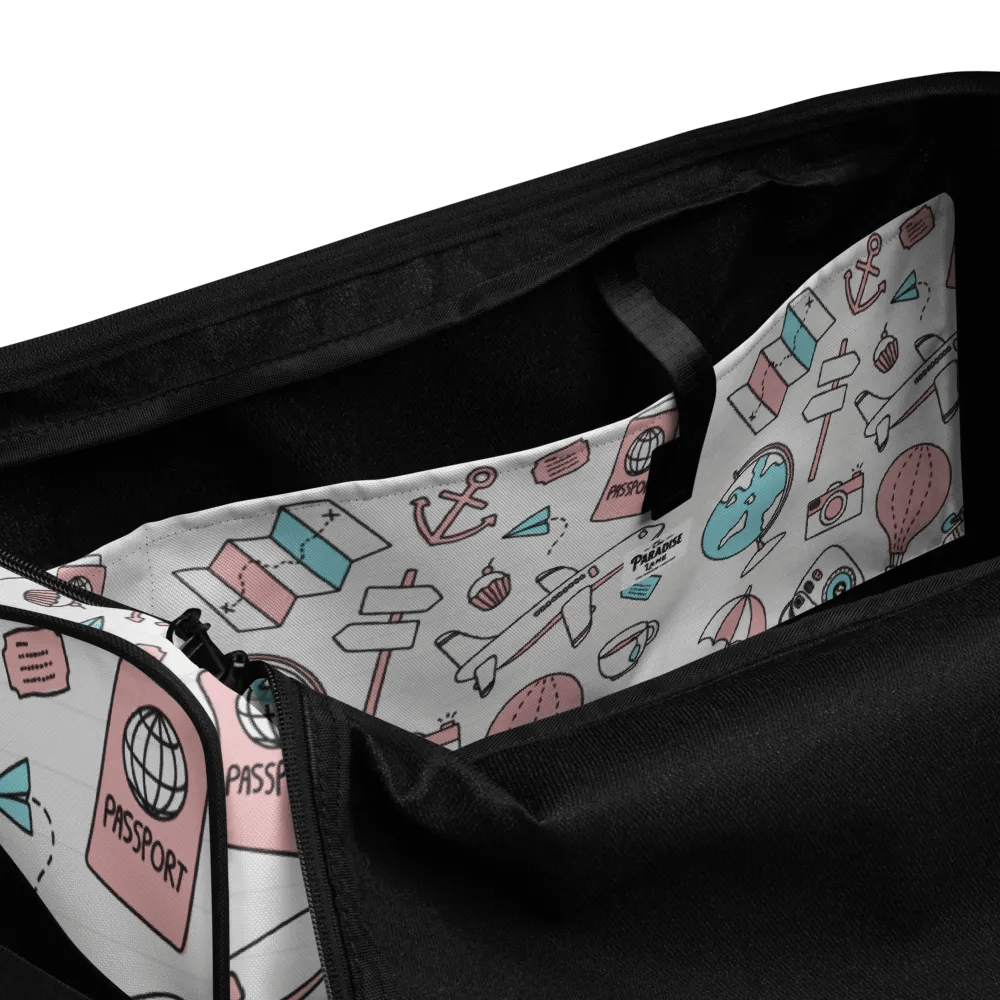 Travel Icons Canvas Duffle Bag product image (9)