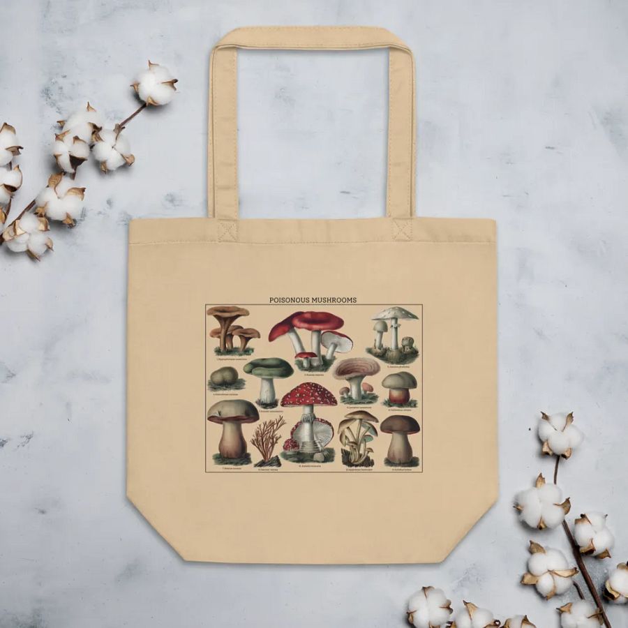 Poisonous And Edible Mushrooms Eco Tote product image (3)