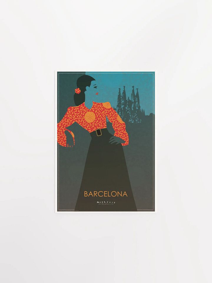 Vintage Barcelona Travel Poster product image (2)