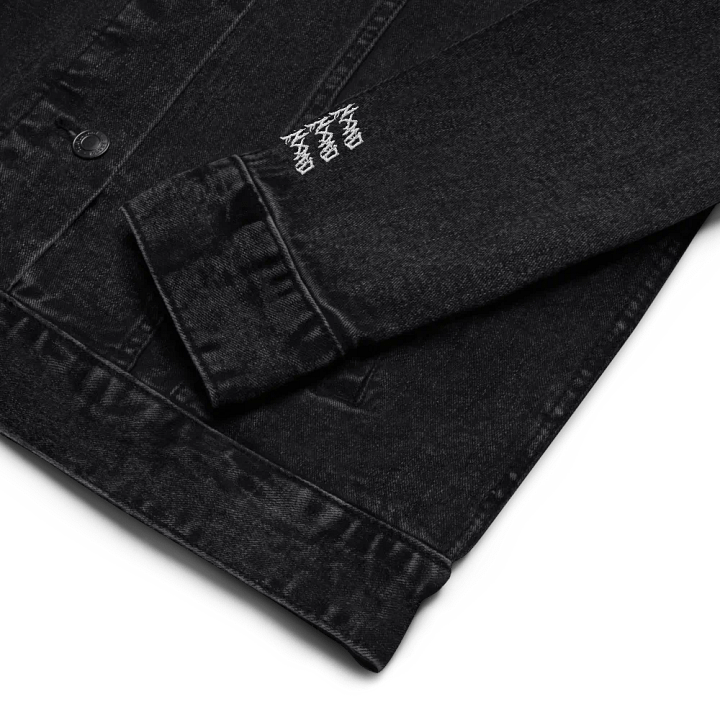 UniSex YN Logo Black Denim Jacket product image (2)