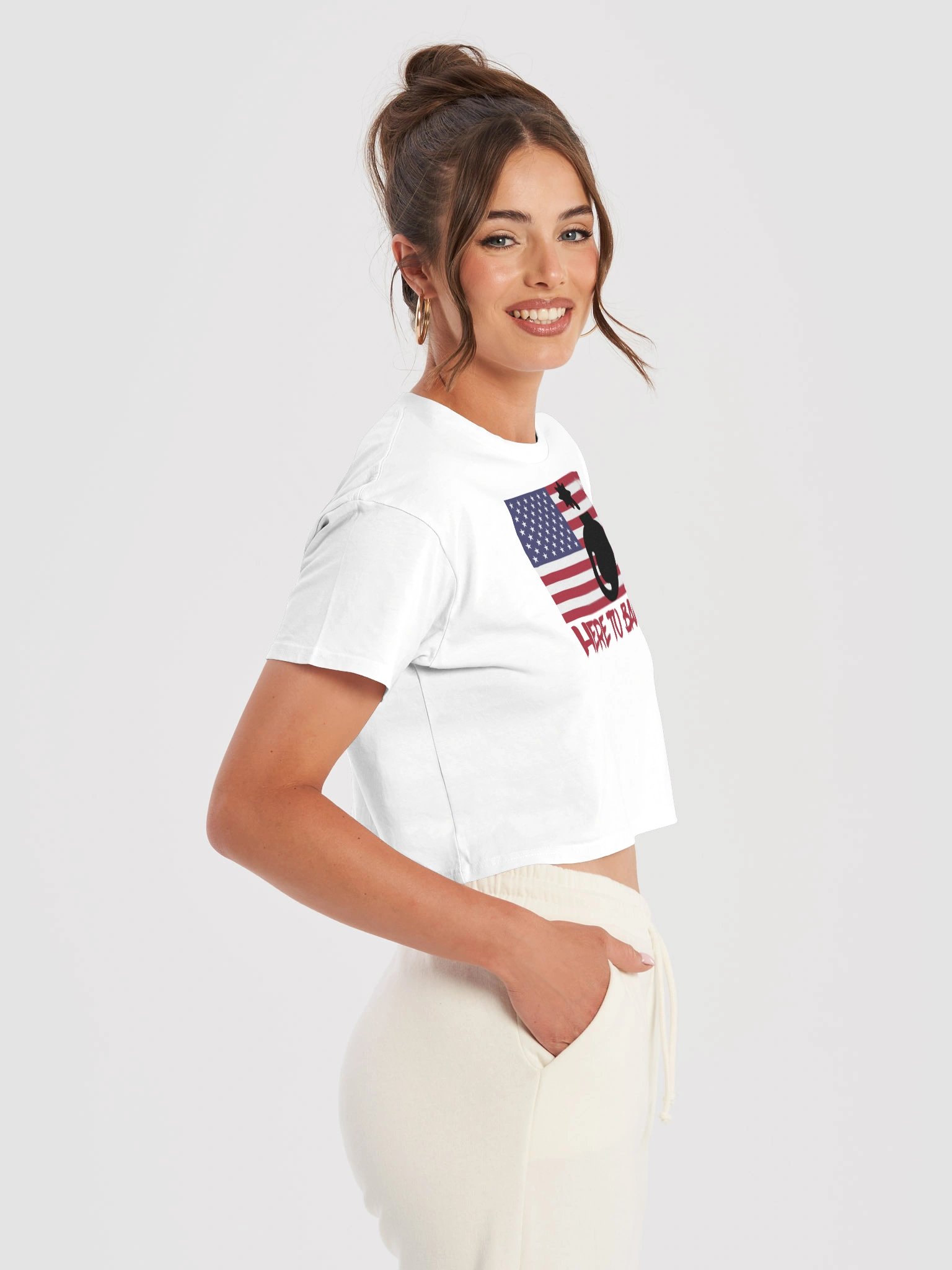 WOMENS HERE TO BANG Crop Top product image (1)
