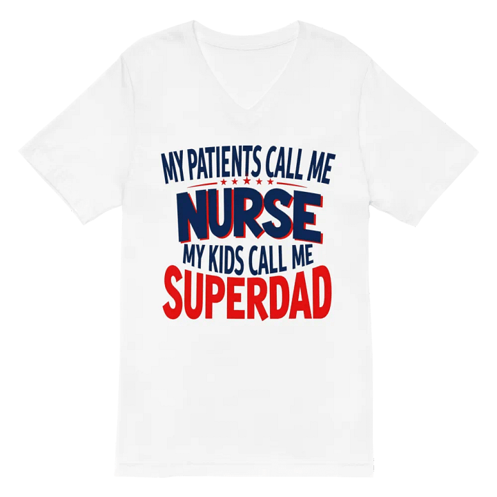 Nurse Superdad V-Neck Tee product image (2)