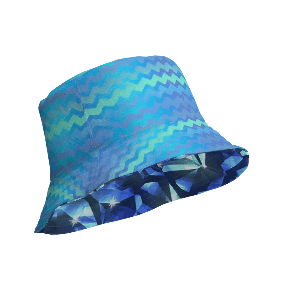 Blue Crystal Pattern Buckethat product image (12)