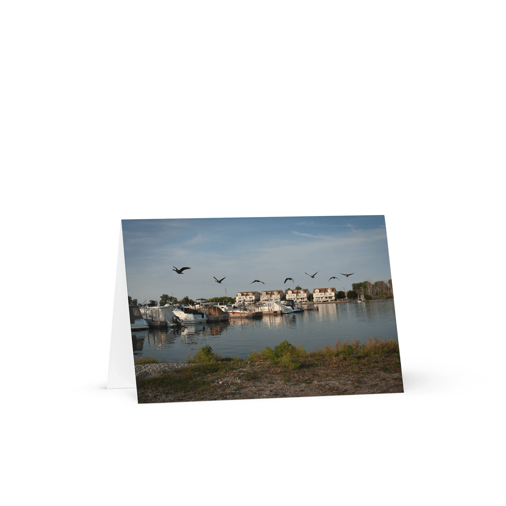 Tranquil Waterfront Greeting Card product image (1)