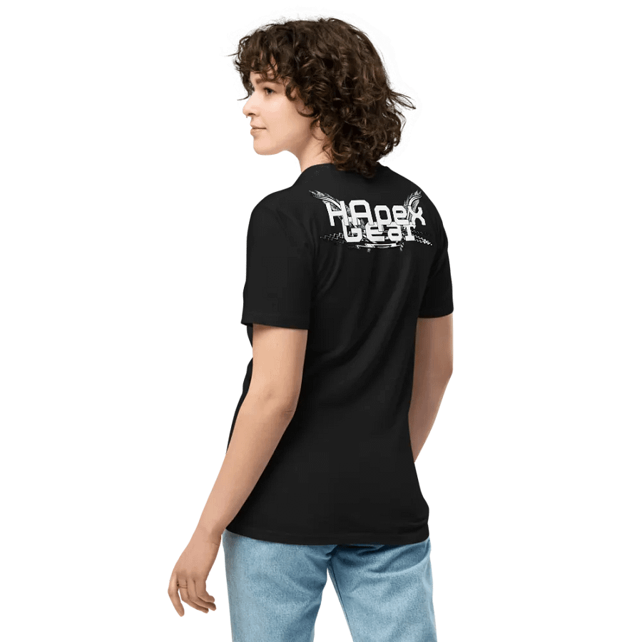 Unisex Premium T-Shirt - Print Embroidered Logo - White HApex Gear White Logo product image (7)